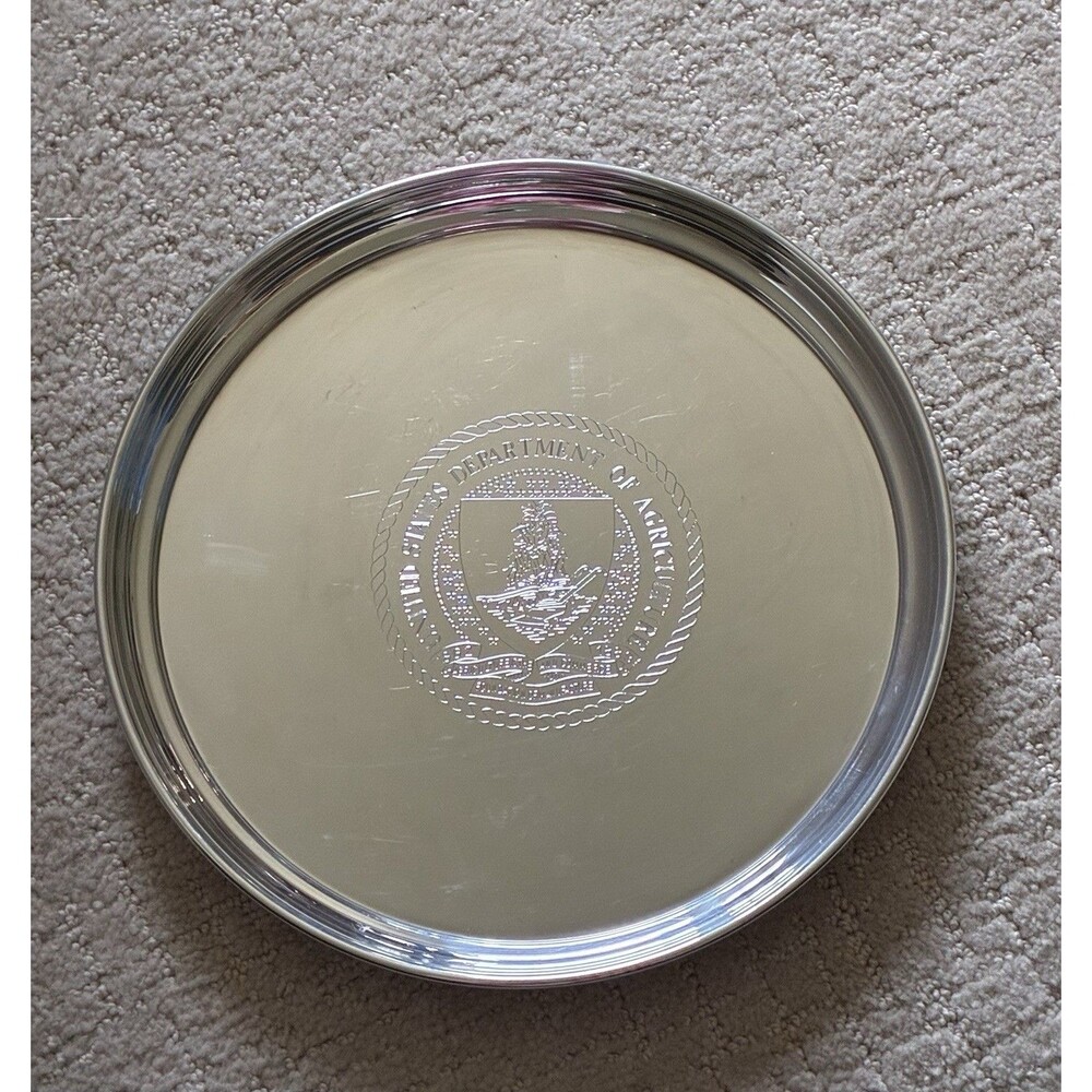 United States Department Of Agriculture Plate/Tray Salisbury Pewter